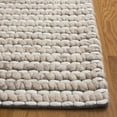 thumbnail image 4 of SAFAVIEH Marbella Burton Striped Wool Area Rug, Silver/Ivory, 3' x 5', 4 of 8