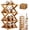 Nature, variant on The 2-9 Tier No-Assembly Bamboo Rack, Collapsible Vertical Design, Folding Accordion Shoe Rack, Shoe Organizer with 2–9 Tier Options for Entryway and Closet