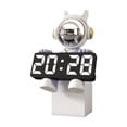 thumbnail image 1 of Reloj despertador digital, decoración de reloj electrónico de mesa de dormitorio, reloj despertador para dormitorio para mesa de comedor organizador azul claro, 1 of 8