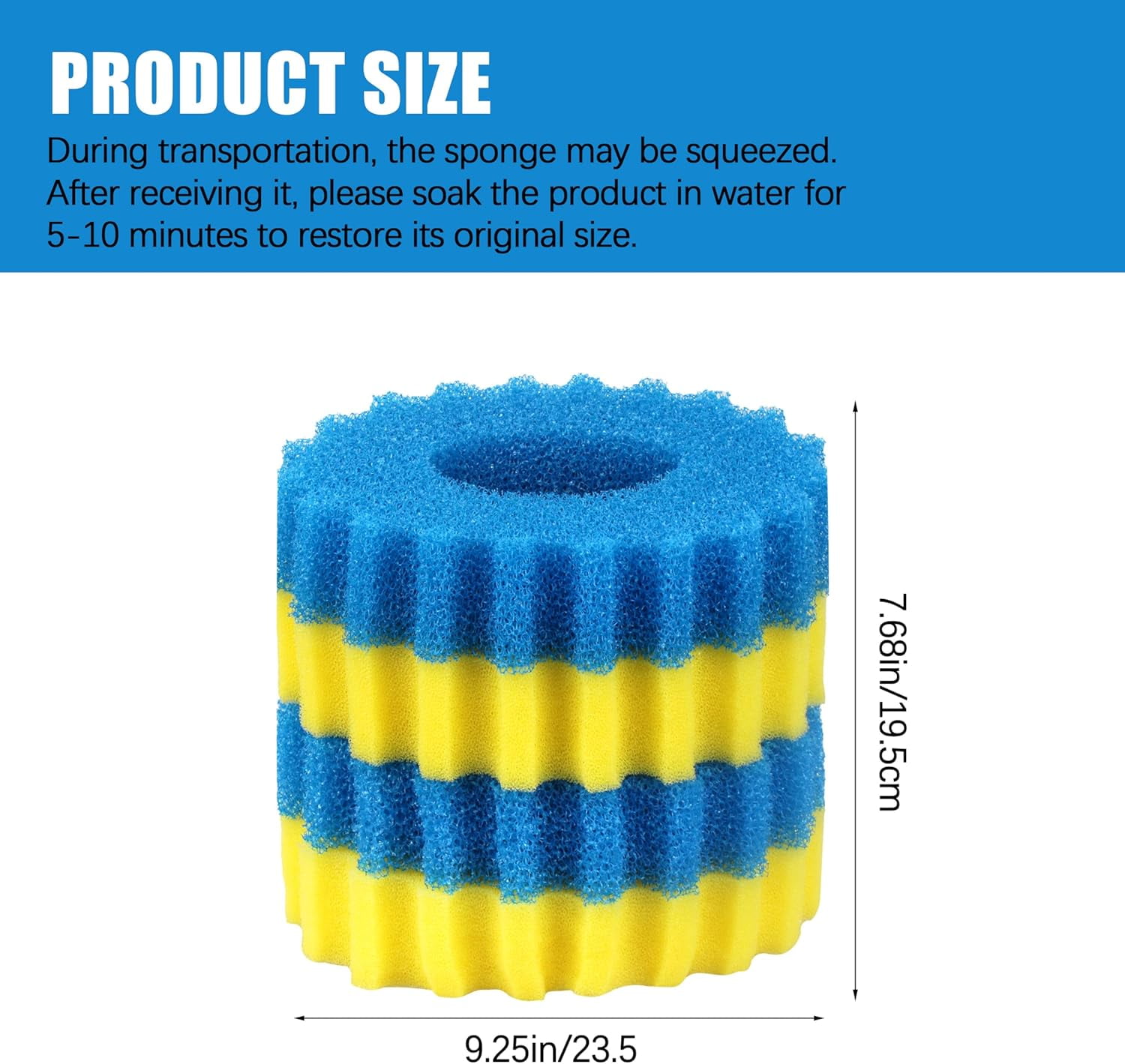 Replacement Sponge Filter Media Pad for CPF-2500/ CPF-3500 Pressure Pond Koi Filter