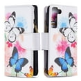 thumbnail image 6 of Nalacover Case for Samsung Galaxy A15 Zipper Wallet Case with Card Slots Holder, Floral Flower Pattern PU Leather Flip Cover for Women Girls, Wrist Strap Kickstand Magnetic Clasp Case, White Butterfly, 6 of 7