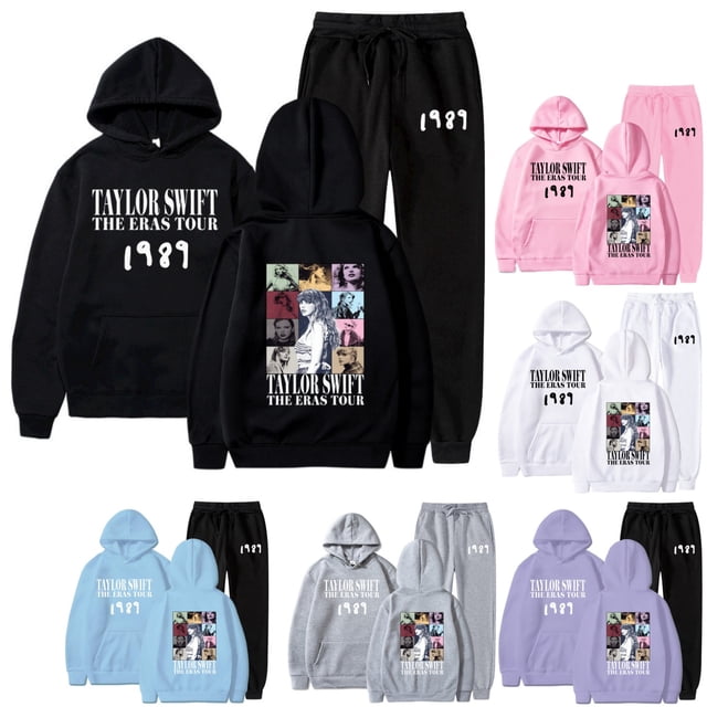 Traje de sudadera con capucha neutra sudadera de gran tamaño 2048 Taylor eras Tour SWIFT sudadera con capucha y sudadera de dos piezas sudadera con capucha suelta