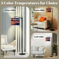 thumbnail image 3 of Arc Floor Lamp with Remote, Dimmable Bulb, Art Deco Arched Floor lamp Dreamlike Acrylic Western Bold Mesas Saguaros Modern Standing Lamps with for Living Room, Bedroom, Office, 3 of 5