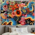 thumbnail image 2 of PRATYUS Mushroom Tapestry Mystic Eyes Tapestries Aesthetic Tapestry Colorful Flowers Tapestry Wall Hanging for Room(Multi Size) Painting, 2 of 6