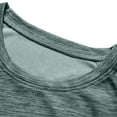thumbnail image 5 of Ultra Soft Cotton Color Crew Neck Tees Men Tops Men's Solid Color Long Sleeved Round Neck Casual Sports Top T-Shirt Green Xxl, 5 of 9