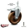 thumbnail image 2 of 6 Inch High Temp Phenolic Swivel 3/8 Inch Stem Caster with Total Lock Brake SCC, 2 of 2