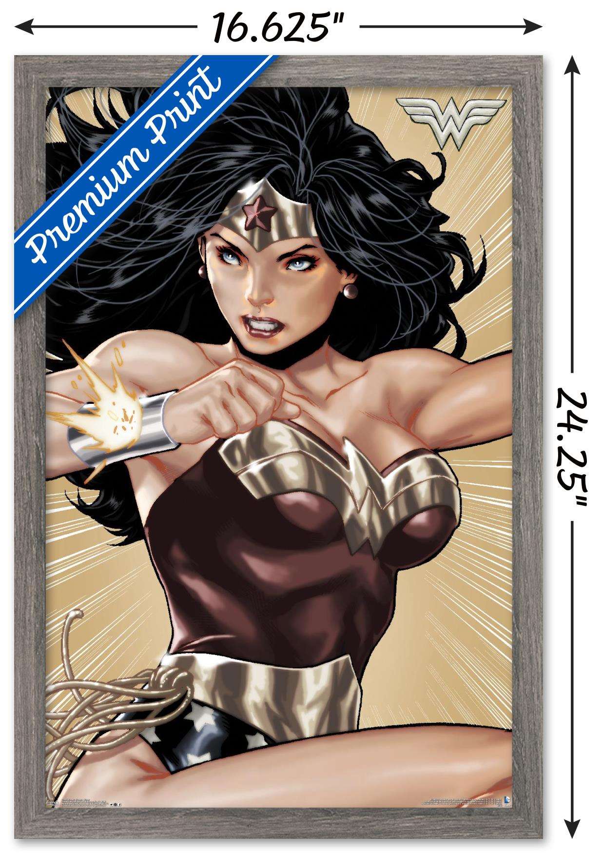 DC Comics - Wonder Woman - Hyper Wall Poster, 14.725" x 22.375", Framed
