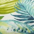 thumbnail image 4 of Rizzy Home 22" Palms and Leaves Polyester Outdoor Pillow - Blue and Green, 4 of 10