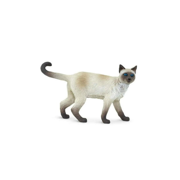 Safari Ltd. Siamese Cat Figurine - Detailed 3.25" Plastic Model Figure - Educational Toy for Boys, Girls & Kids Ages 3 