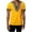 Yellow, variant on Mens Ethnic Style Dashiki T Shirt Tribal Floral Print Short/Long Sleeve V Neck Slim Fit Shirts Tops(Blue,M)