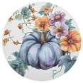 thumbnail image 3 of Ryvnso Pumpkin and Flower Round Plate Mats Dining Table Placemat Set of 4 for Holiday Decoration, 3 of 7