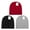 1 Black & 1 Grey & 1 Red, variant on 6 Pack Straight Knit Beanie Hat for Men & Women - Winter Warm Skull Cap, Stretchy Unisex Cold Weather Beanie, 6 Red