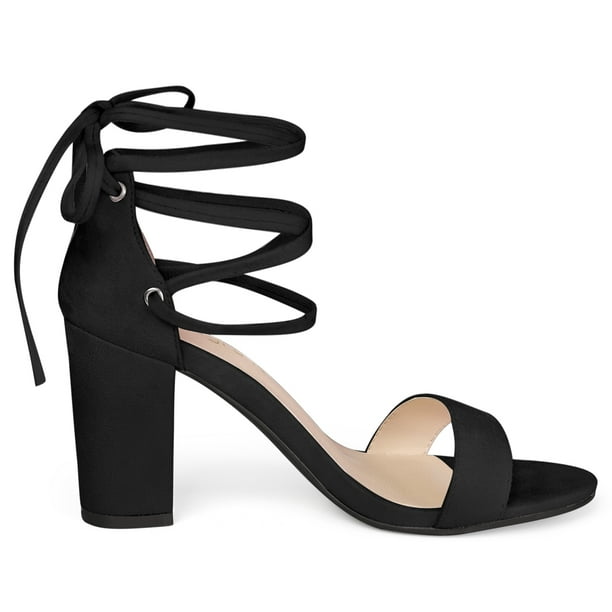 Sandales noires lacets sales