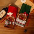 thumbnail image 4 of JoyMoreHome Christmas Wine Bags Gift Wrap Bags Christmas Cloth Wine Bags with Drawstring Wine Bags for Wine Bottles Cover for Christmas Valentine Wedding Birthday Party Supplies, 4 of 7