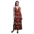 thumbnail image 1 of Bimba Robe Longue d'Été Sans Manches à Imprimé Teinture sur Nœuds Décontractée Maxi de Plage pour Femmes - X-Grand, 1 of 5