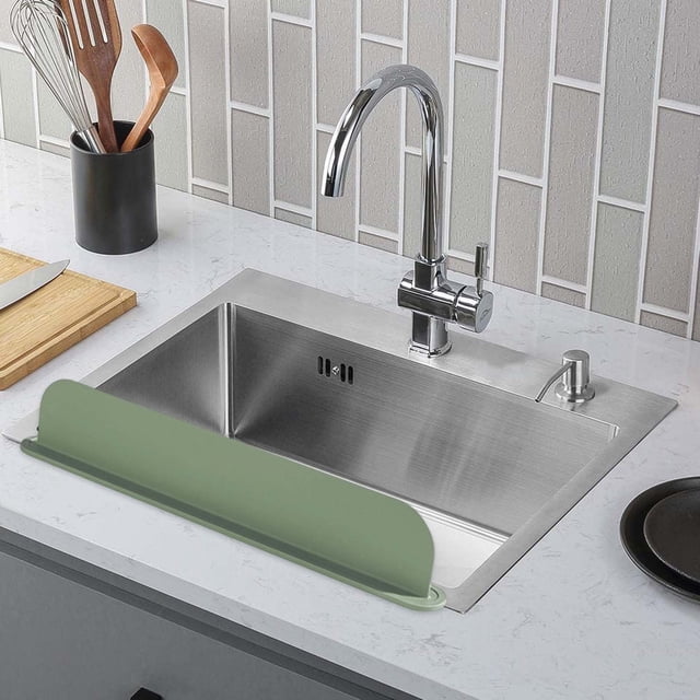 KER Kitchen Guard Silicone Water Divider For Dishwashing Bathroom Protector Strip Flexible Durable