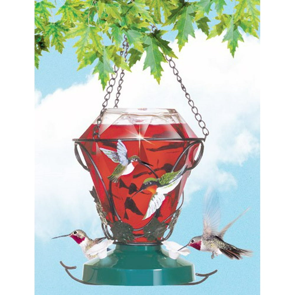 PerkyPet Hummingbird Edition 24 oz Glass Hummingbird Feeder Walmart