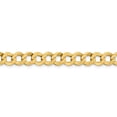 thumbnail image 2 of Real 14kt Yellow Gold 8.3mm Lightweight Flat Cuban Chain Chain Bracelet; 8 inch; for Adults and Teens; for Women and Men, 2 of 4