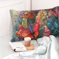 thumbnail image 4 of Fotbe Butterflies On Rocky Cliff Funda de Almohada Decorativa Estilo Occidental, Lujo en Algodón, Fundas para Almohadas King, Cojín Estampado para Decoración del Hogar-16"x24", 4 of 6