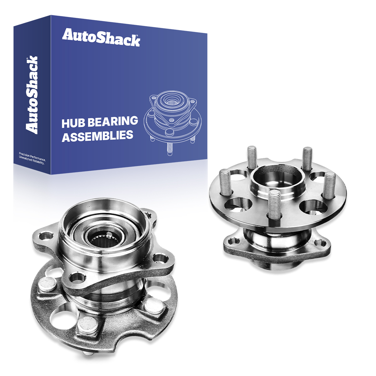 Rear Wheel Hub Bearing Assemblies For 2016-2020 Chevrolet Malibu – Set Of 2 With ABS, 5-Lug