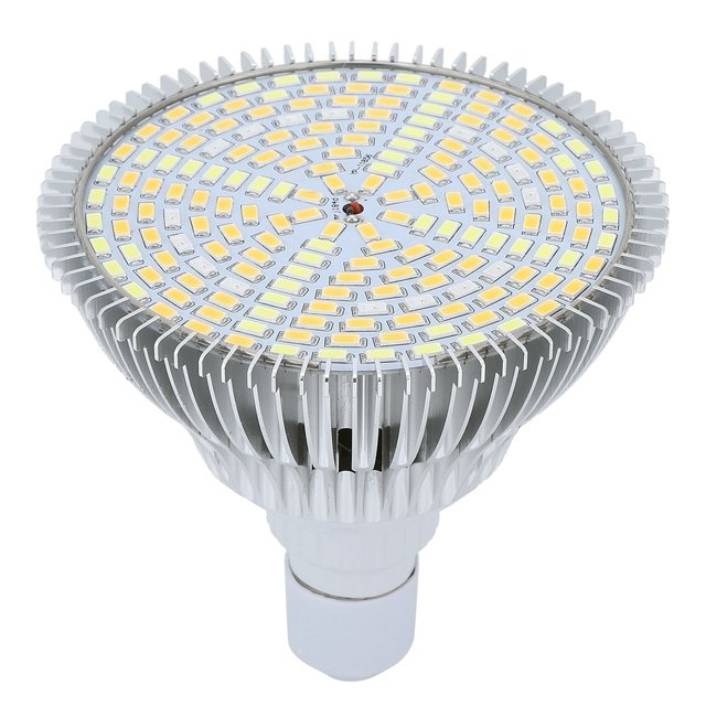 Bombilla LED de espectro completo de 27 W para cultivo de plantas de interior, 85-265 V, ideal para invernaderos