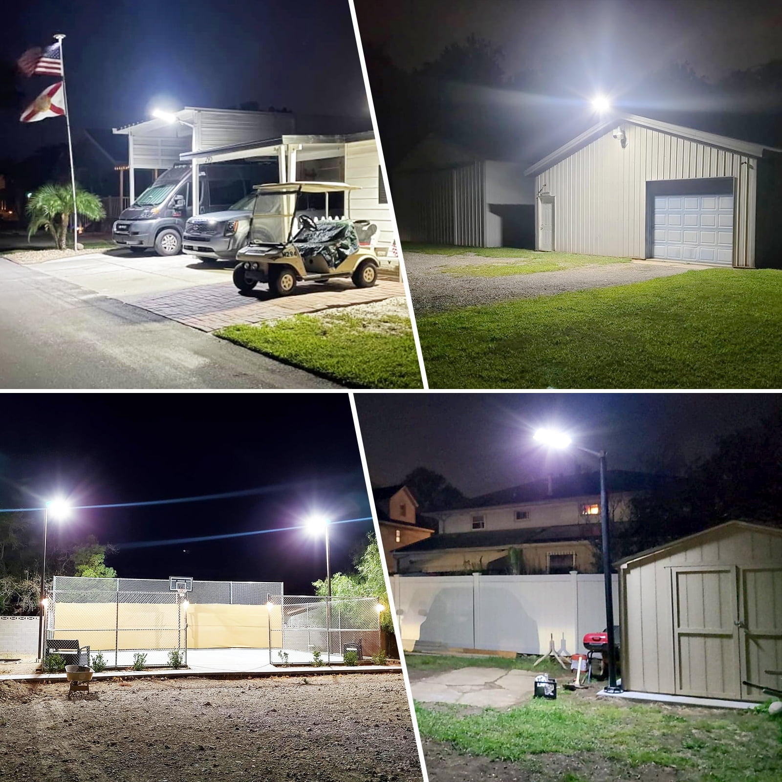 Adewalk 2 Pack Solar Street Light Outdoor 6000W, 480000 Lumens Dusk to Dawn LED Solar Flood Light Motion Sensor, Solar Lights Outdoor Waterproof with Remote Control for Parking Lot, Backyard