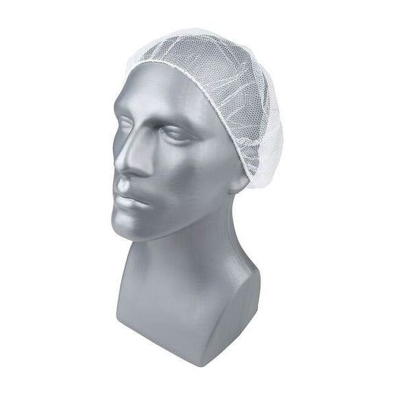 Condor Hairnet, Polyester, 18 in Dia., White, S, 1000 PK 23KX30