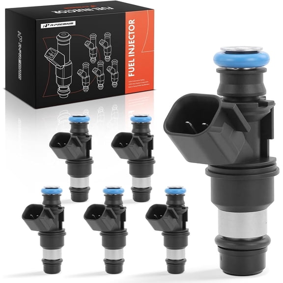 A-Premium Fuel Injectors Compatible with Chevrolet Malibu 2004-2006, Buick Terraza 2005, Saturn Relay 2005-2006 & Pontiac G6 2005-2006 - 6-Piece Set