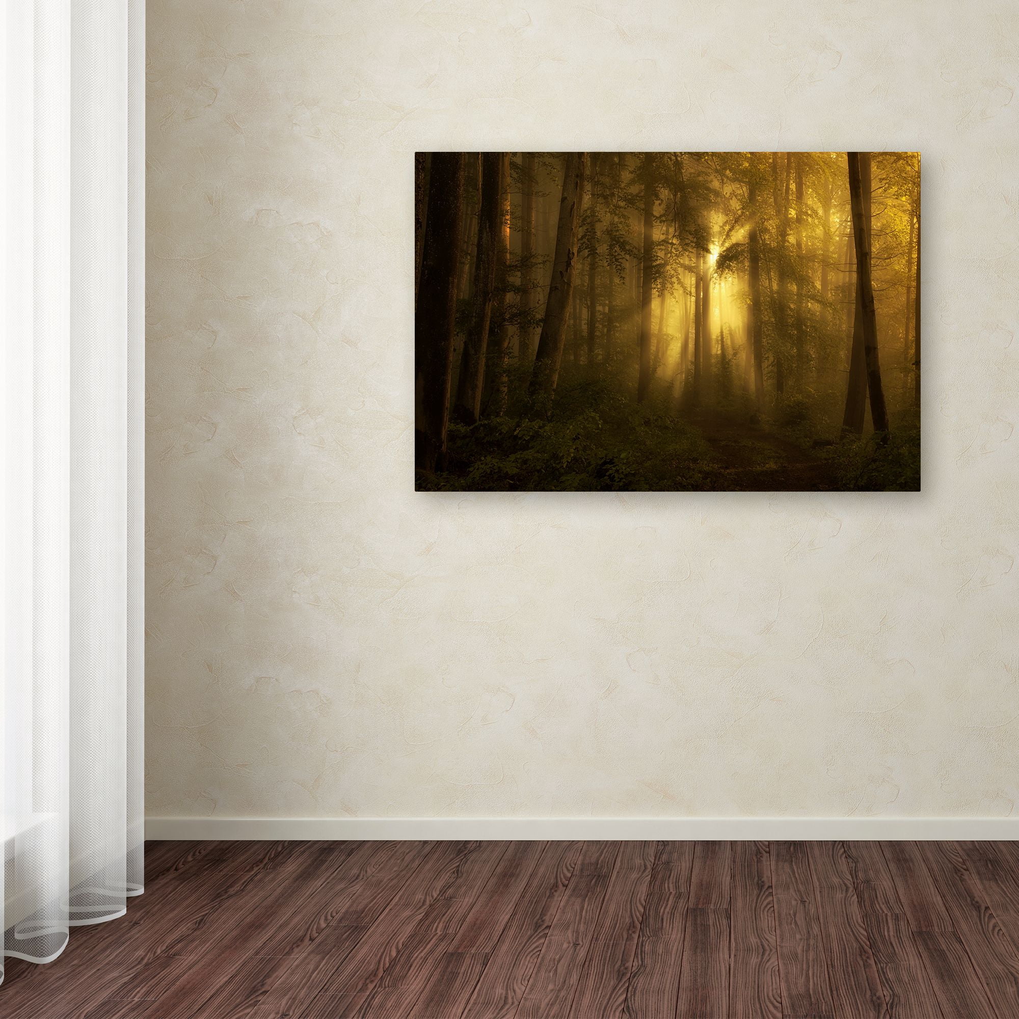 Trademark Fine Art 'Yellow The Bigger Picture' Canvas Art by Norbert Maier