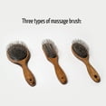 thumbnail image 2 of Tauro Pro Line Wooden Dog & Cat Brush with Rounded Tip Pins for Gentle Massage, Deshedding & Detangling Tool, Oval Flexible Cushion, Medium (M), 2 of 6