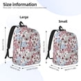 thumbnail image 4 of Balery Abstract Floral Vintage Canvas Backpack for Men and Women - Large Capacity, Durable Travel Laptop Bag for School, Work, Hiking, and Outdoor Activities, 4 of 7