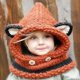 thumbnail image 3 of Animal fox hat ear protection warm cute childrens handmade knitted hat autumn and winter scarf, 3 of 5