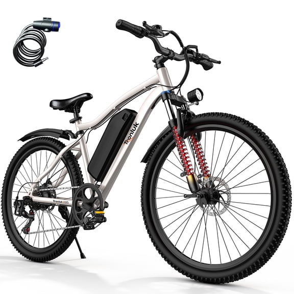 Kunyun 26"Electric Mountain Bike for Adults,Peak 750W Motor,Max Speed 20MPH Range of 50 Miles Ebike,7-Speed Transmission Electric Bicycle,UL 2849