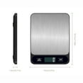 thumbnail image 3 of Scale High Capacity Kitchen Scale A Premium Scale Weighs In Grams And Ounces With 22 Pound Capacity Hi Lcd Screen And Stainless Platform,Black Tool Scale, 3 of 6