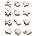 thumbnail image 5 of kiskick 10 Set Christmas Tree Hanging: Burr Free Uniform Thickness Laser-Cutting Wood Cartoon Shape Wood Carving Pendant for Christmas Tree Festive Charm, 5 of 8