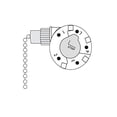 thumbnail image 1 of CeilingFanSwitch Zing Ear ZE-268S5 Switch 4 Speed 5 Wire Pull Chain Control Ceiling Fan Replacement Speed Control Switch (Brass), 1 of 3