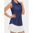 thumbnail image 3 of Rosvigor Workout Tank Tops for Women V Neck Golf Polo Shirts Loose Fit Summer Sleeveless Athletic Tops, 3 of 8