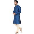 thumbnail image 6 of SKAVIJ Men's Kurta Pajama Set for Men Indian Traditional Wear Party Dress Turquoise S, 6 of 6