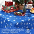thumbnail image 5 of Christmas Tablecloth Rectangle Snowflake Tablecloth Snowflake Printed Table Cover Christmas Decorations Snowflake Table Cloth Washable Table Cloths for Dinner Xmas Decor (Blue,60 x 120 Inch), 5 of 6
