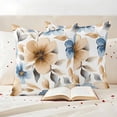 thumbnail image 3 of Outdoor Pillow Covers Watercolor Orange Blue Flowers Waterproof Pillow Cases 24x24 Set of 2, Spring Garden Floral Throw Pillow Cover Pillowcase for Patio Balcony Couch Garden, 3 of 9