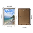 4 Pack 12x18 Picture Frames, Brown Poster Frame for Wall Mounted
