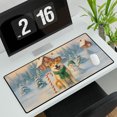thumbnail image 3 of Hello Winter Vintage Akita Enjoys Snowy Day with Snowman Desk Mat Full Keyboard Mouse Pad Inu Dog Lover Large Mousepad - 12019, 3 of 5