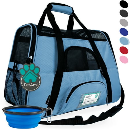 UPC: 0819594021977 | PetAmi Premium Airline Approved Soft Sided Pet Carrier  Small  Light Blue