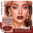 thumbnail image 2 of Dark Halloween Kits de 4 pintalabios mate con 4 delineadores de labios impermeables, brillo de labios de terciopelo de larga duración, juego de lápiz labial líquido cosmético de belleza, 2 of 5