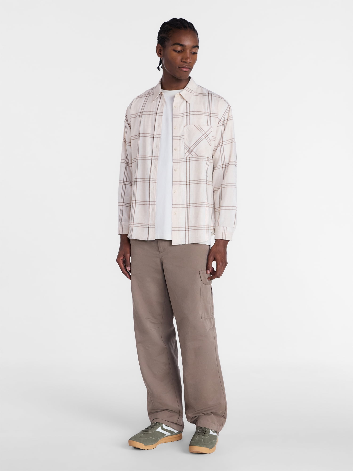 No Boundaries Flannel Cotton Shirt, Women's XXS-XXL