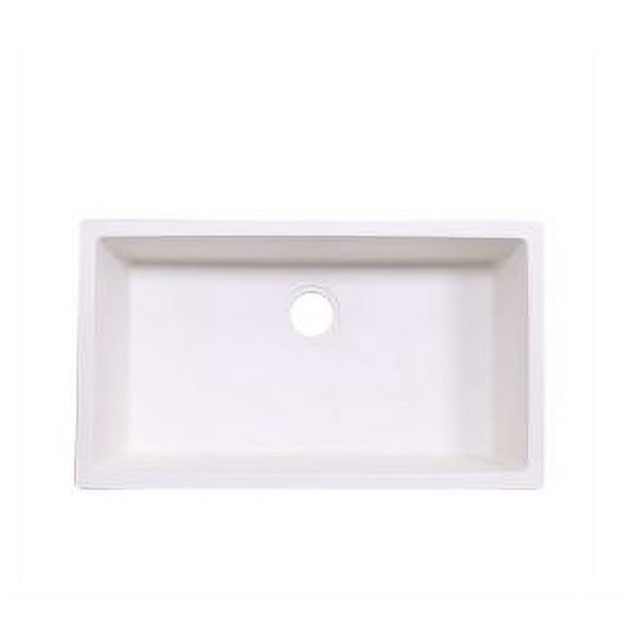LSGC78 Undermount Single Bowl Granite Composite Sink White