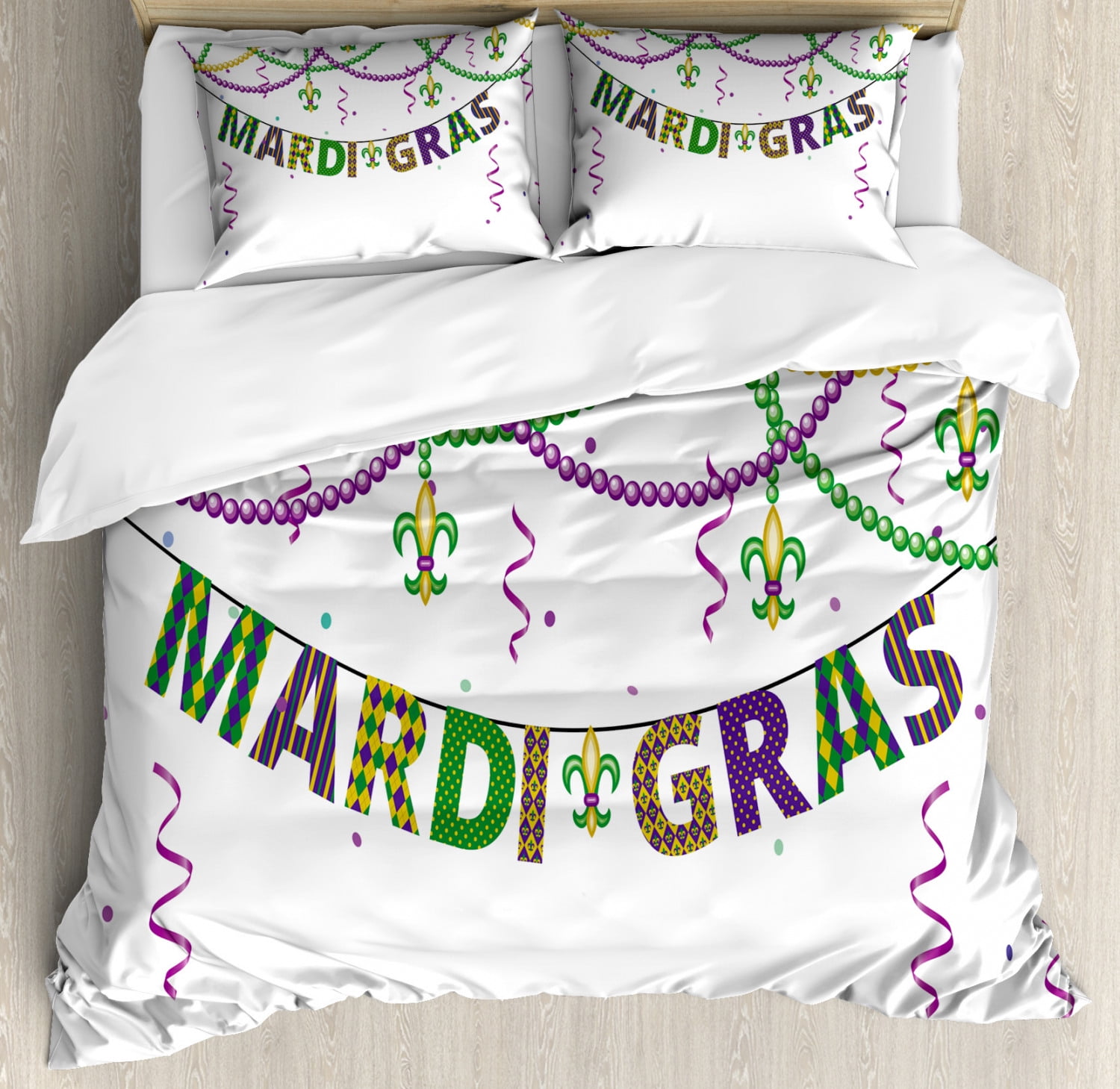 mardi gras bedding