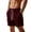 Red, variant on Men's Casual Shorts for Everyday Wear Stylish Slim Fit Zipper Shorts with Functional Pockets for Spring and Summer Outdoor Activities