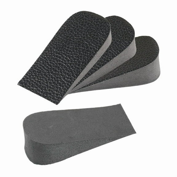 1 Pair Hard PU Leather Height Increase Insole Sneakers Heel Insert Heighten Half Insoles 1-3cm Shoe Pads Insoles for Men Shoes