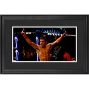 Angle View: Rafael dos Anjos Ultimate Fighting Championship Framed Autographed 10" x 18" Arms Out Mini-Panoramic Photograph - Fanatics Authentic Certified